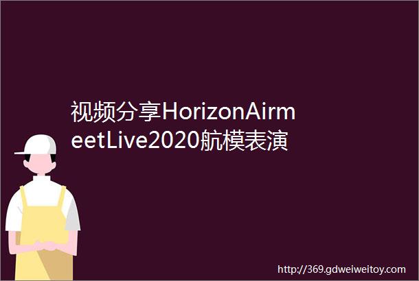 视频分享HorizonAirmeetLive2020航模表演一